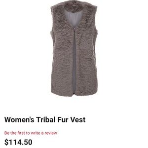 Tribal Brand Faux Fur Vest 
